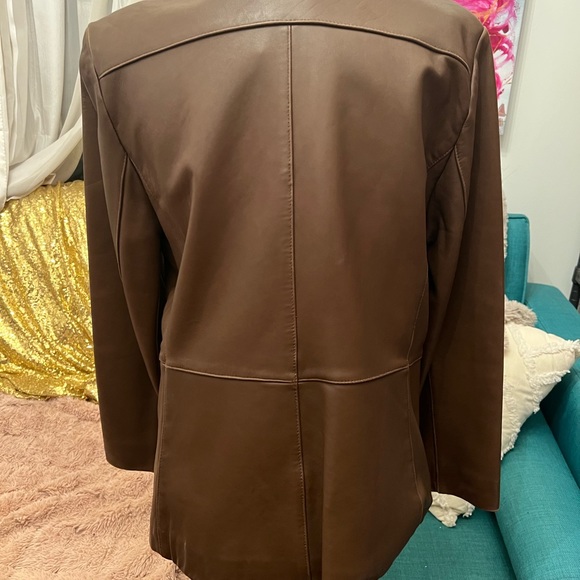 Butter Soft Brown LeAther Jacket - Picture 3 of 7